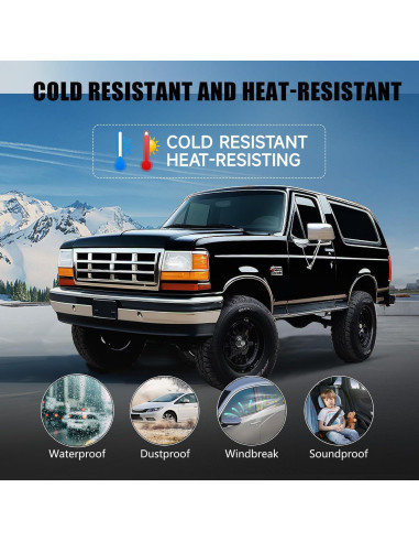 Kit de Burletes para Ventanas Ford F150 F250 F350 Bronco 1987-1997