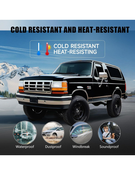 Kit de Burletes para Ventanas Ford F150 F250 F350 Bronco 1987-1997