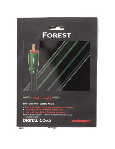 Cable Coaxial AudioQuest Forest 1.5 m con Apantallamiento