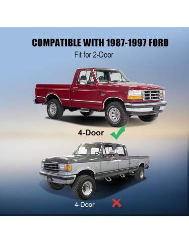 Kit de Burletes para Ventanas Ford F150 F250 F350 Bronco 1987-1997