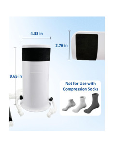 Ayuda para Ponerse Calcetines Osanchan Básico con Almohadilla Antideslizante 2