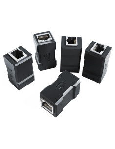 Acoplador Ethernet RJ45 KabelDirekt CAT 7 5x - Extensor 10Gbit/s