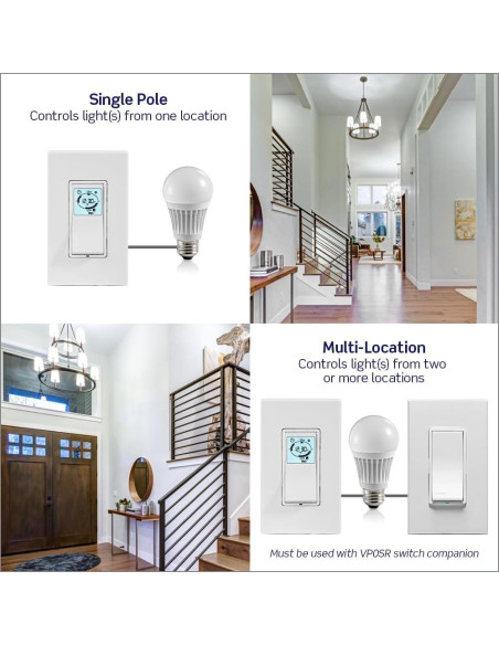 Interruptor Programable Astronómico Leviton VPT24-1PZ Blanco