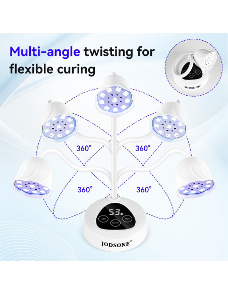 Lámpara de Uñas LED Inalámbrica JODSONE 30W Portátil Blanca