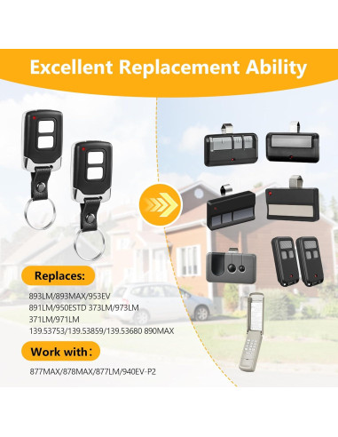 Control Remoto para Puerta de Garaje LiftMaster 893Max