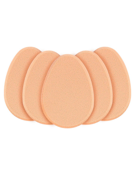 5 Esponjas de Maquillaje Ovaladas Badong para Base Húmeda y Seca