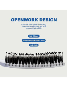 Cepillo Desenredante Orgánico Zalax para Cabello Rizado y Húmedo 2