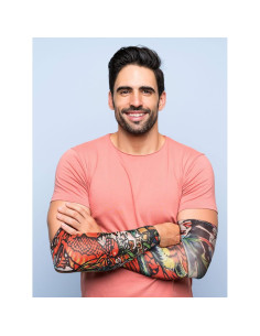 Mangas de Tatuaje Geyoga 18 Pcs Protección Solar Estilo Elegante 2