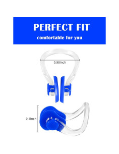 Clip de Nariz Impermeable Yaomiao 6 Piezas Silicona para Natación 2