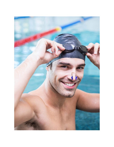 Clip de Nariz Impermeable Yaomiao 6 Piezas Silicona para Natación