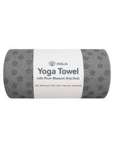 Toalla de Yoga Antideslizante MIELIA 182.88x62.23cm Gris