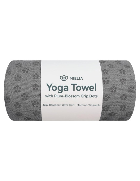 Toalla de Yoga Antideslizante MIELIA 182.88x62.23cm Gris