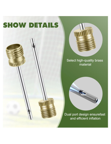 20 Agujas de Bomba de Balón Quadafy con Estuche - Alta Resistencia