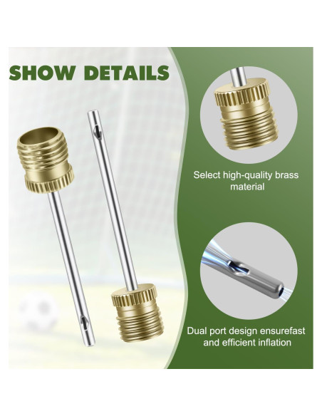 20 Agujas de Bomba de Balón Quadafy con Estuche - Alta Resistencia