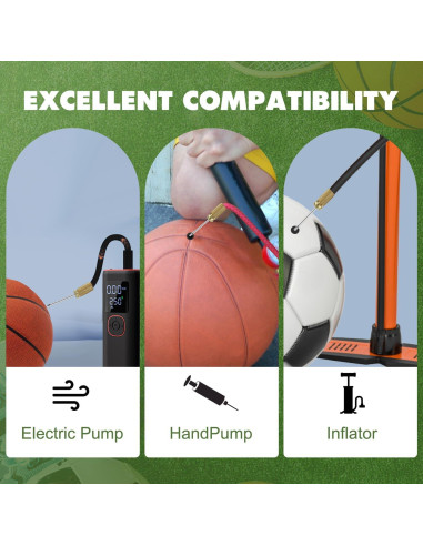 20 Agujas de Bomba de Balón Quadafy con Estuche - Alta Resistencia