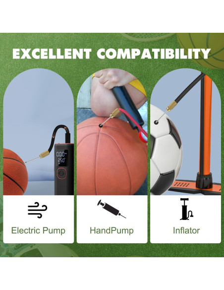 20 Agujas de Bomba de Balón Quadafy con Estuche - Alta Resistencia