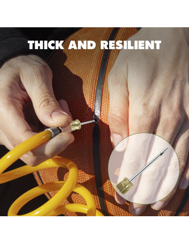 20 Agujas de Bomba de Balón Quadafy con Estuche - Alta Resistencia