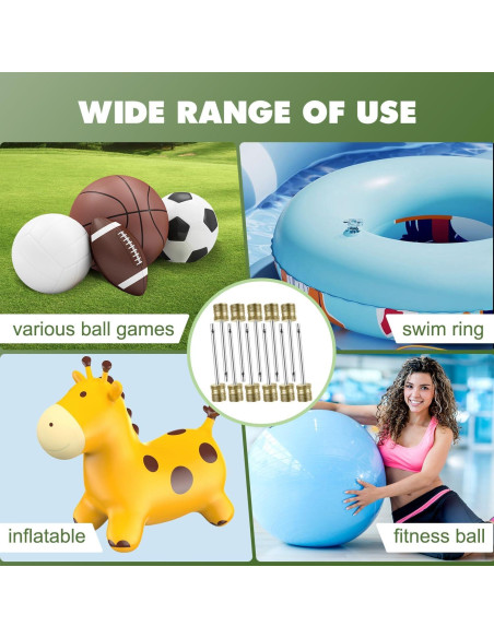 20 Agujas de Bomba de Balón Quadafy con Estuche - Alta Resistencia