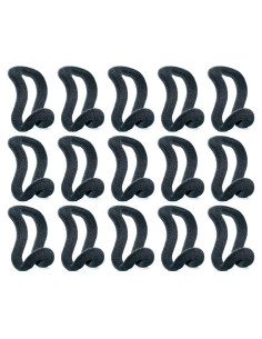 50 Ganchos en Cascada KISEER para Perchas de Ropa - Negro