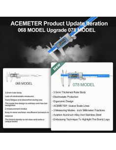 Calibrador Digital ACEMETER 15 cm Pantalla LCD Precisión 0.01 mm 2