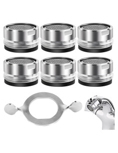 Paquete de 6 aireadores de grifo AUUTI 24mm alta calidad