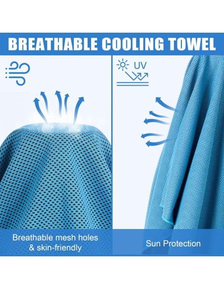 Paquete de 4 Toallas de Enfriamiento NUOYEE 101.6x30.5cm