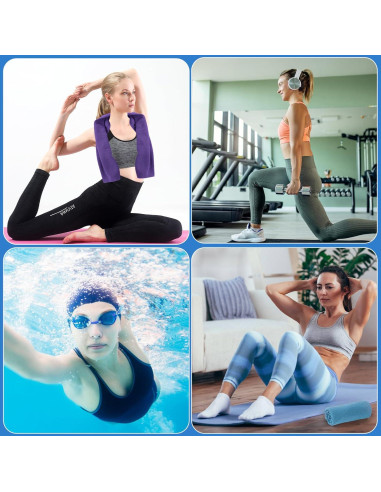 Paquete de 4 Toallas de Enfriamiento NUOYEE 101.6x30.5cm