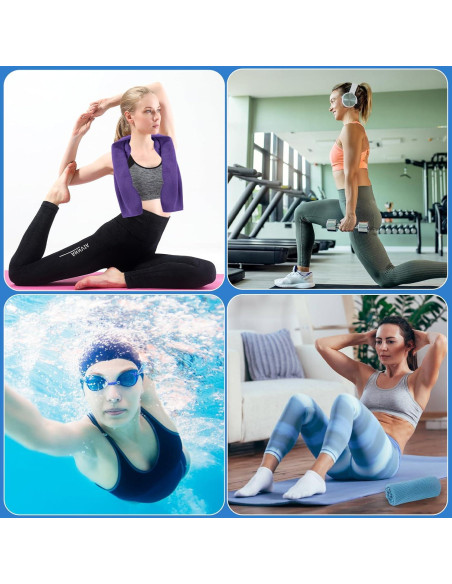 Paquete de 4 Toallas de Enfriamiento NUOYEE 101.6x30.5cm