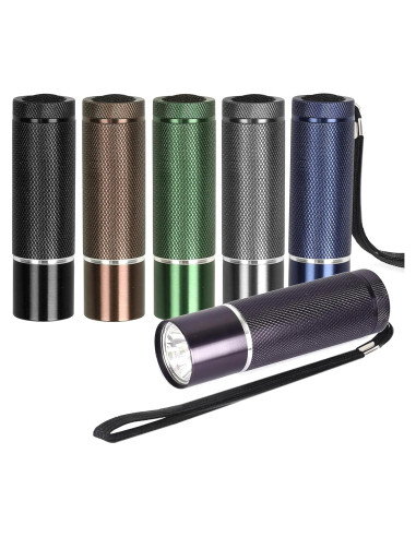 Juego de 6 Linternas LED FASTPRO de Aluminio con Baterías AAA