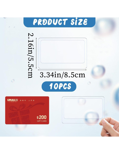 Lupa de Tarjeta de Crédito InnoHHustle 3X - 10 Piezas Portátil Lupa de Tarjeta de Crédito InnoHHustle 3X - 10 Piezas Portátil