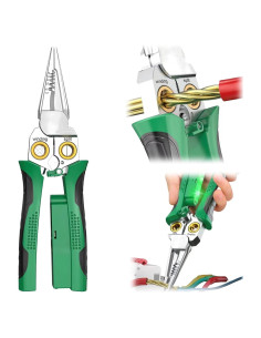 Pelacables y Crimpadora GADO 8-en-1 con Detector de Voltaje