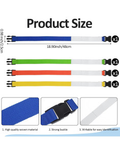 Correa de Lavandería Bremorou 48x2.5cm Ajustable Multicolor 2