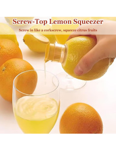 Exprimidor de Limón Manual Genérico con Tapa - 2 Pcs 2