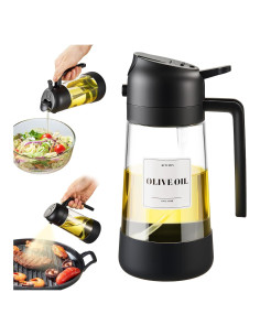 Botella dispensadora de aceite PARACITY 500ML 2 en 1 negro