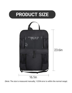 Protectores de Asientos Traseros YYTQP con Organizador 40x60 cm 2