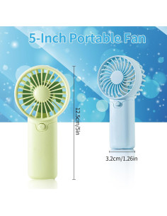 Ventilador Portátil ShunChengFa 5'' Inalámbrico Verde 2