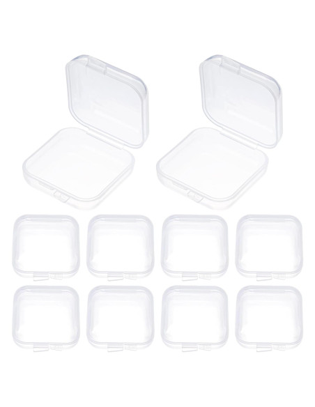 10 Estuches Transparentes Clofiak para Tapones de Oído 3.5cm