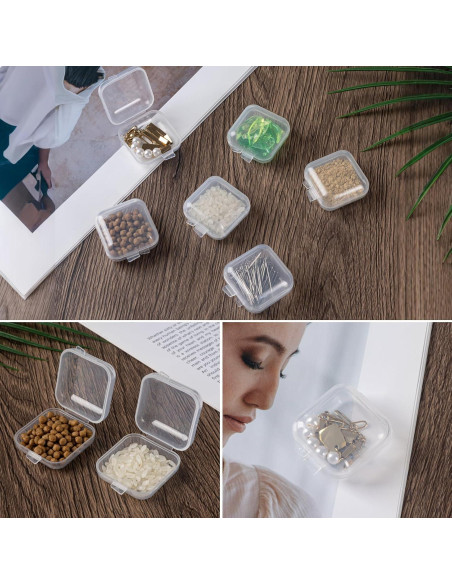 10 Estuches Transparentes Clofiak para Tapones de Oído 3.5cm