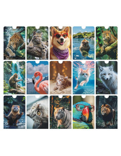 Set de 15 Fundas Bloqueadoras RFID GJPINYIYI para Tarjetas