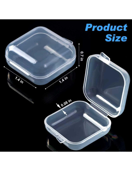 10 Estuches Transparentes Clofiak para Tapones de Oído 3.5cm