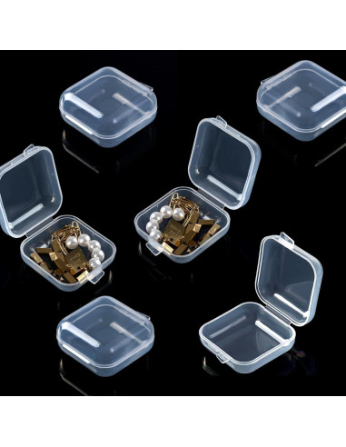 10 Estuches Transparentes Clofiak para Tapones de Oído 3.5cm