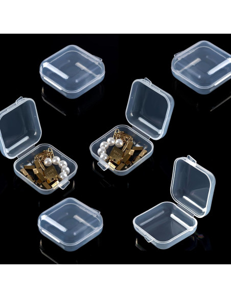 10 Estuches Transparentes Clofiak para Tapones de Oído 3.5cm