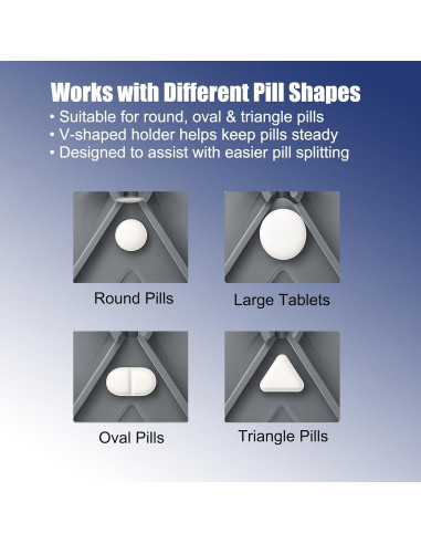 Cortador de Pastillas AZJCKEW Blanco 2 en 1 con Organizador