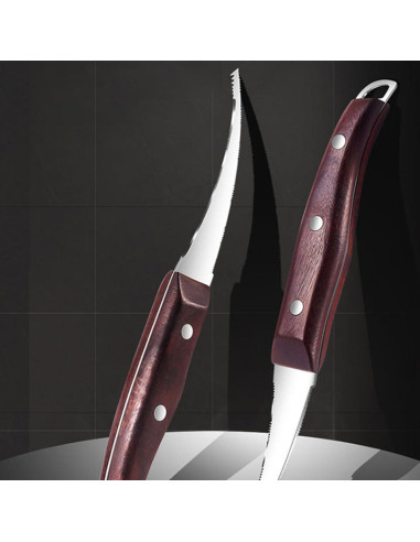 Garneck Pelador de Camarones Acero Inoxidable 2 Piezas 20.5cm