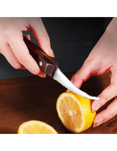 Garneck Pelador de Camarones Acero Inoxidable 2 Piezas 20.5cm