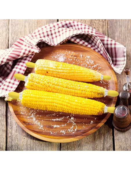 Soportes de Mazorcas de Maíz Recoil - Kit de 8 Piezas con Platos y Espátula