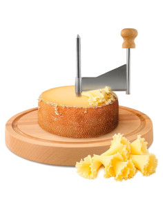 Rallador de Queso Girolle V TOWER de Acero Inoxidable y Madera