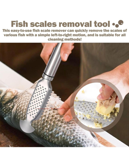 Escalador de Pescado Acero Inoxidable Gyinere 23cm