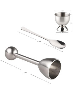 Juego Cortador de Huevos Leegg 13 Piezas Acero Inoxidable 2