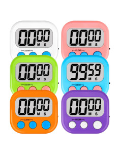 Temporizadores Digitales ZILLEEN para Aula - 6 Pcs Magnéticos